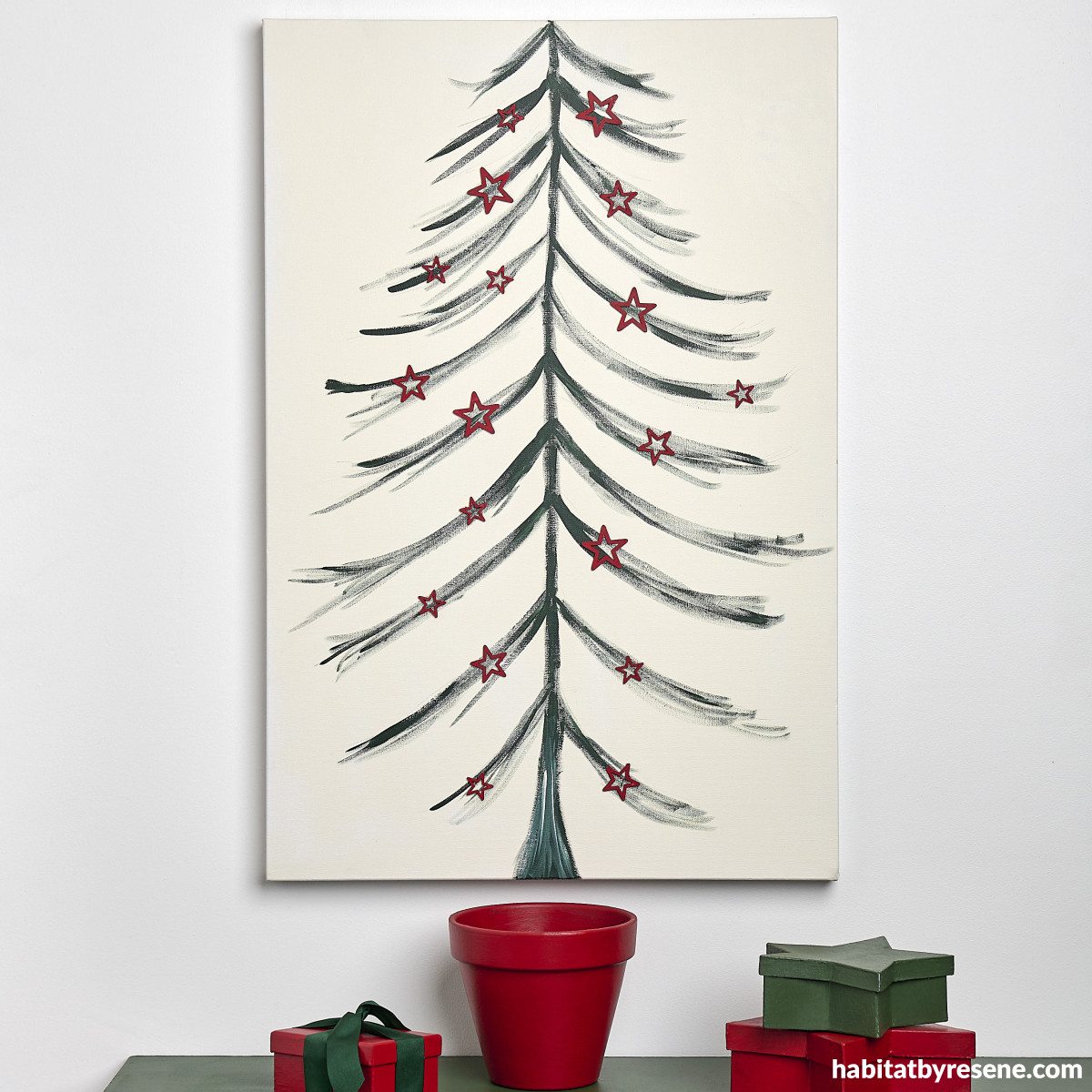 A brush of Christmas joy Make your own festive artwork Habitat by Resene