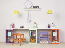 Kids space featuring bright Resene colours