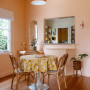 Dining room painted in Resene Romantic