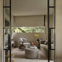 Living area featuring Resene Double Rice Cake