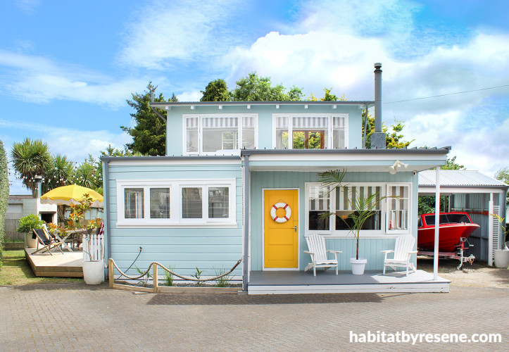 House exterior featuring Resene Raindance