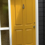 Golden yellow front door