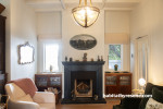 Living room, neutral living room, white living room featuring Resene Quarter Linen