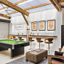 Games room, games room featuring Resene Pearl Lusta