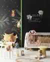 Nursery, children's nursery, baby's room featuring Resene FX Blackboard Paint