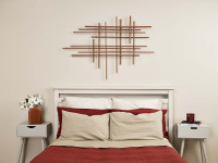 Make a DIY shimmering dowel artwork Make a DIY shimmering dowel artwork