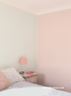 Girl's bedroom, pink bedroom, girl's bedroom featuring Resene Blanched Pink