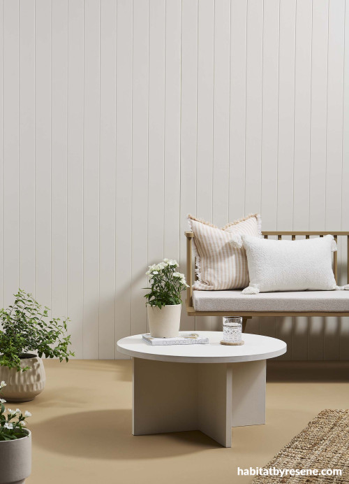 Neutral outdoor patio