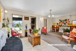 Living room painted in Resene Half Tea