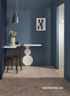 Blue corner study desk