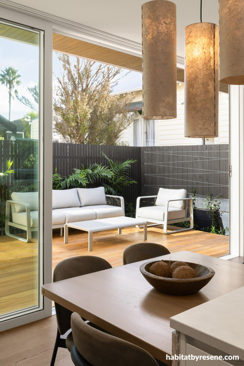 Exterior featuring fence in Resene Bokara Grey