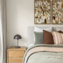 Bedroom featuring walls in Resene Half Wan White