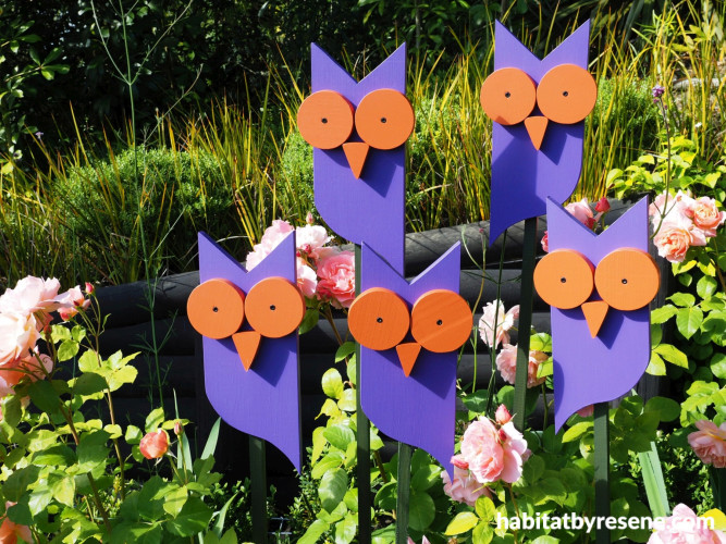 DIY garden owls, DIY garden owls featuring Resene Blue Diamond
