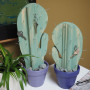 Cactus key holder, cactus key holder featuring Resene Jacarta