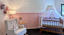 A blooming nursery: Kelly’s hand-painted floral haven for baby Maisy  photo