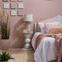 Soft dusty pink bedroom