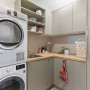 Laundry featuring smoky grey beige neutral