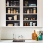 Kitchen, neutral kitchen, white kitchen, kitchen featuring Resene Double Foundry