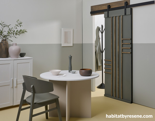 Dining room, neutral dining room, white & grey dining room