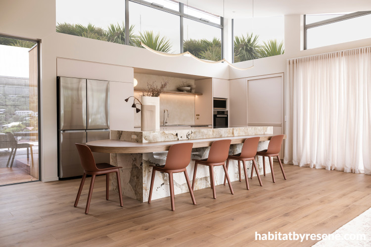 Kitchen featuring Resene Quarter Biscotti