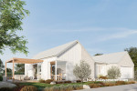 House exterior painted in Resene Half Milk White