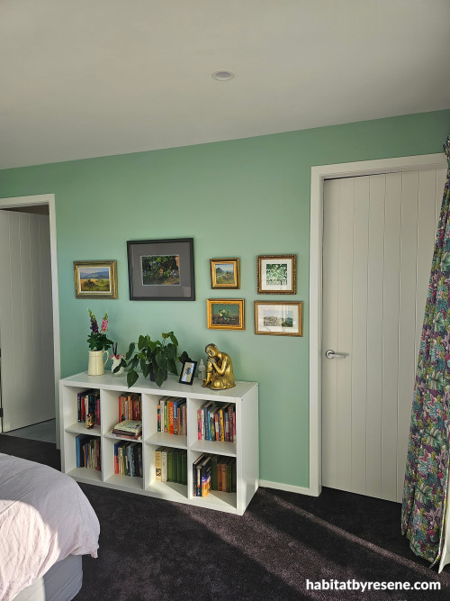 Master bedroom, mint bedroom