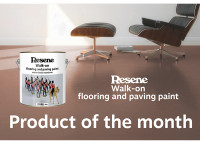 Resene Product of the Month: Walk-on flooring and paving paint