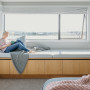 window seat, window seat inspiration, white window bay, scandi storage, Resene