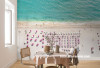 beachy interior, beach inspired, bach ideas, bach interior, wallpaper inspiration, wallpaper feature