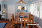 blue dining room, resene cut glass, sea cottage