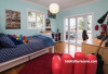 blue bedroom, kids bedroom, children's bedroom, marvel colour scheme, blue and red, resene onahau