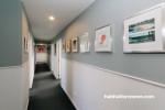 hallway, grey hallway, white and grey interior, tongue and groove panelling, interior panelling 