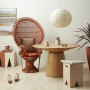 living room, orange living room, resene sunbaked, white and orange, terracotta interior