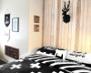 bedroom, kids bedroom, childrens bedroom, white bedroom, black and white bedroom, wood feature