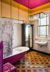 bathroom inspiration, bathroom ideas, colourful interior ideas, colourful bathroom ideas, resene