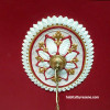 hallway, entranceway, ceiling rose, painted ceiling, red ceiling, metallic gold, hallway rose