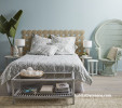 bedroom inspiration, bedroom ideas, bach interior ideas, bach interior inspiration, rattan ideas