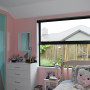 bedroom, kids bedroom, childrens bedroom, girls bedroom, pink bedroom, geometric bedroom