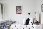 kids bedroom ideas, kids bedroom inspiration, white bedroom ideas, black and white bedroom