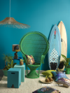 seaside decor, blue, green, cream, paint ideas, paint trends