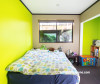 bright bedroom ideas, fluoro green bedroom, fluoro green interior, kids bedroom ideas, resene