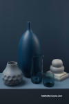 blue vase, table top, stormy blues, resene cello, resene seachange