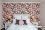 wallpaper feature wall, floral wallpaper, floral feature wall, floral bedroom, wallpaper inspiration